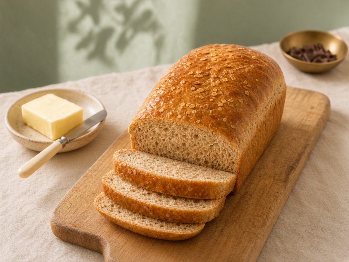 Whole Wheat Bread on the plate